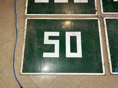 Heavy Porcelain Signs from a Dam