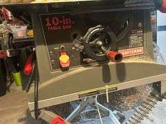 Craftsman 10-In Table Saw on Cart