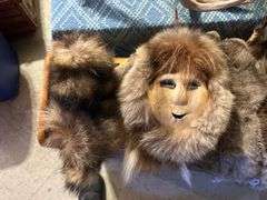 Rabbit & Raccoon Furs, Raccoon Tails, & a Mask