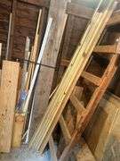 Collection of Wood Pieces, Small Step Ladder, & Drawer