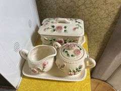 Small Yellow Table, Bread Box, Basket, Liquid Dispenser, & More
