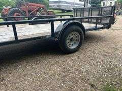 2015 Diamond C 14 Ft Flatbed Trailer