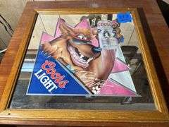 Coors Light Beer Wolf Mirror