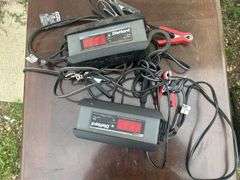 End Table with Two Trickle Battery Chargers