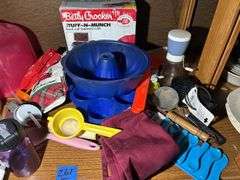 Shelf Full of Kitchen Type Items