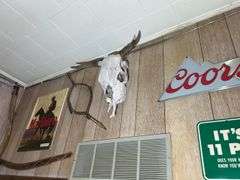 Busch, Winston, Coors, Marlboro, etc Signs, Skull, Paul's Belt, Norwegian Chain Saw