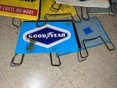 Goodyear & Dunlop Metal Tire Stands