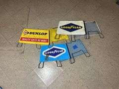 Goodyear & Dunlop Metal Tire Stands