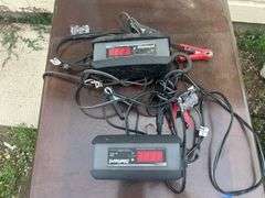 End Table with Two Trickle Battery Chargers