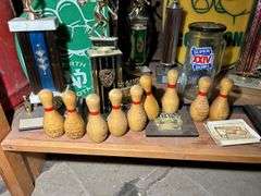 Collection of Bowling Trophies & Related Items