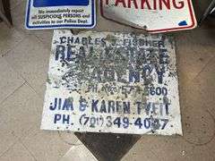 Neighborhood Watch, No Parking, & Shot Up Real Estate Sign