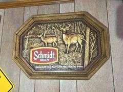 Three Schmidt Beer Signs