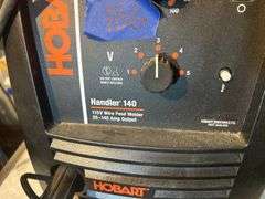 Hobart Handler 140 Wire Feed Welder with Accessories & Metal Cabinet