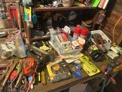 Contents of Shelf - Screwdrivers, Tools, Automotive Fluids, Magnets, & More