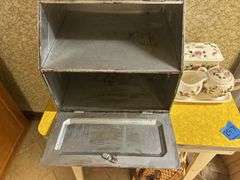 Small Yellow Table, Bread Box, Basket, Liquid Dispenser, & More