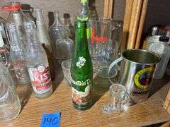 Collection of Bottles, Glasses, & Related Items