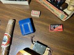 Table Top Full of Smoking & Tobacco Related Items