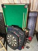 Dart Boards, Pool Table, Foosball Table, & Corn Hole Boards