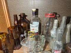 Collection of Bottles, Glasses, & Related Items
