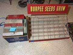Burpee Seed Display Rack & Grain / Seed Sorting Trays