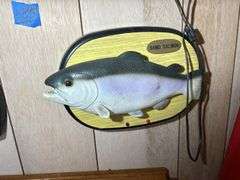Collection of Talking Fish, Confederate Flag, Electric Silvertrol Motor, Wall Hangings