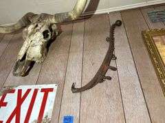 Cattle Skull, Single-Hame, Anti-Fence Device, Exit Sign