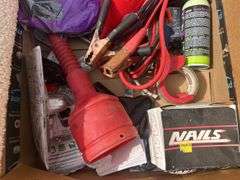 Jumper Cables, Toilet Parts, Folding Cart, Folding Hand Cart, New Light Fixtures, & More