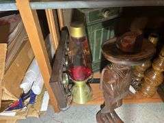 Lava Lamp, Candle Holders, Mexican Statue, & More
