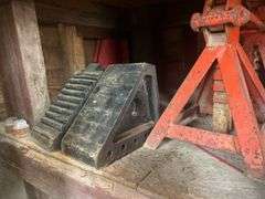 Contents of Shelf & Items on the Ground - Hardware Organizers, Jack Stands, Bottle Jacks, Grub Kille
