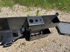 Receiver Hitch Skid Steer Plate with Chain Storage