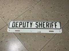 Deputy Sheriff License Plate Topper
