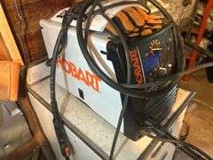 Hobart Handler 140 Wire Feed Welder with Accessories & Metal Cabinet