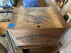 Wooden Budweiser Box