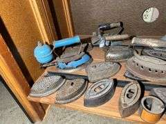 Collection of Irons & One Fuel Can