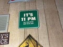 Busch, Winston, Coors, Marlboro, etc Signs, Skull, Paul's Belt, Norwegian Chain Saw