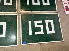 Heavy Porcelain Signs from a Dam
