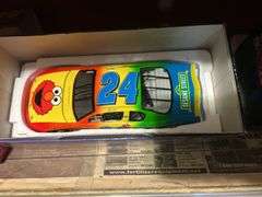 Two Shelves of Jeff Gordon Collectible Cars