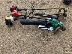 Gas Powered Trimmer Collection & Electric Leaf Blower Vac