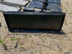 Receiver Hitch Skid Steer Plate with Chain Storage