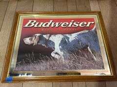 Budweiser Mirror with Pointer Dog