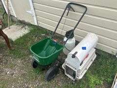Fertilizer Spreader, Yard Sprayer, Mailbox, & Critter Caddy