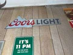Busch, Winston, Coors, Marlboro, etc Signs, Skull, Paul's Belt, Norwegian Chain Saw