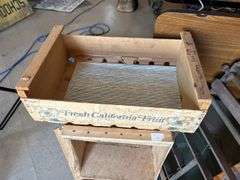Collection of Wooden Boxes, Cupboard Part, Display Pieces, & Ribbed Glass