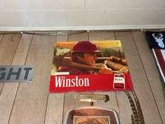 Busch, Winston, Coors, Marlboro, etc Signs, Skull, Paul's Belt, Norwegian Chain Saw