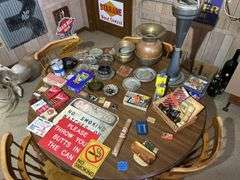 Table Top Full of Smoking & Tobacco Related Items