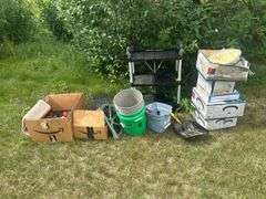 Jumper Cables, Toilet Parts, Folding Cart, Folding Hand Cart, New Light Fixtures, & More