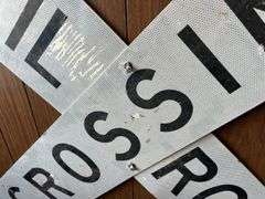 Railroad Crossing Sign & Other Railroad Picture