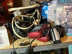 12 Volt Cooler, Walkie Talkies, Camera Tripod, Sound Bars, Cords, Rocket Fish Headphones, & More