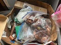 Contents of Tabletop - Tools, Wrenches, Painting Supplies, Fixtures, Copper Fittings, & Map Pro Gas