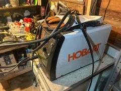 Hobart Handler 140 Wire Feed Welder with Accessories & Metal Cabinet
